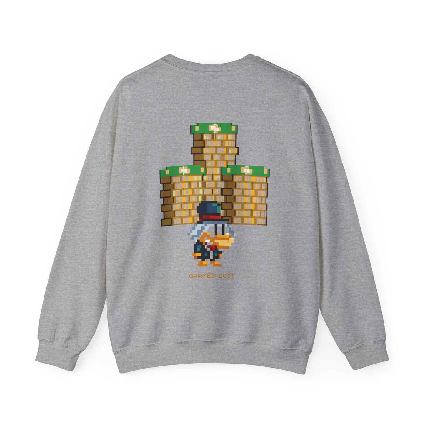 GOLD BARS 'PIXELS' HEAVY BLEND CREWNECK