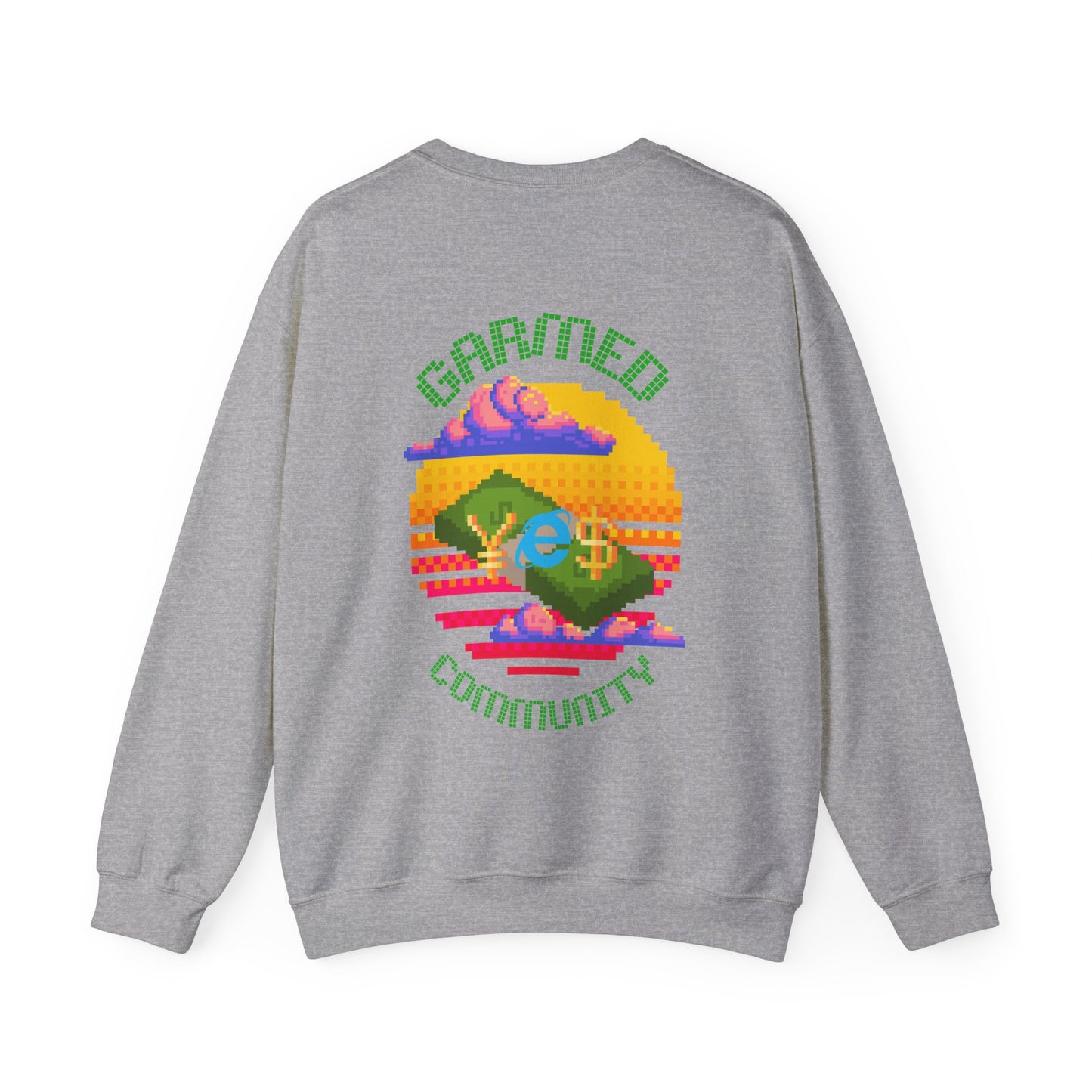 WIFI MONEY 'PIXELS' HEAVY BLEND CREWNECK