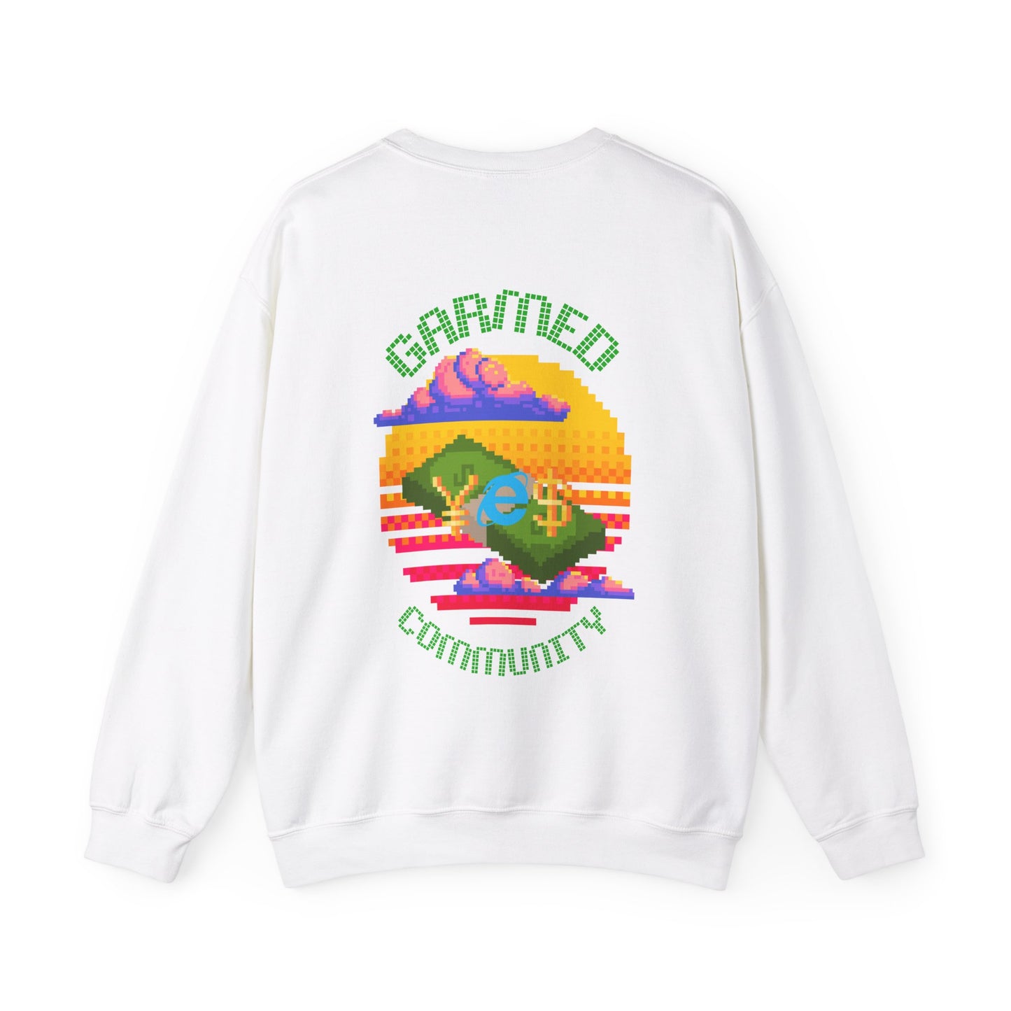 WIFI MONEY 'PIXELS' HEAVY BLEND CREWNECK